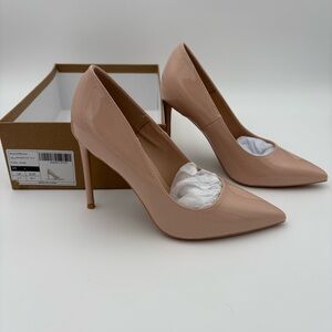 Nude Patent Pointed Toe Stiletto Heels | New in Box | Size 8